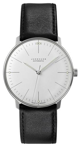 Men's Max Bill Automatic Leather Strap Watch - Junghans - Modalova