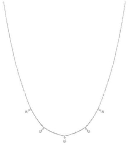 Silver Multi Tear Drop Necklace G3394 Jewellery - James Moore TH - Modalova