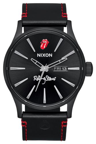 Rolling Stones Sentry Leather And Red A1354-001- Watch - Nixon - Modalova