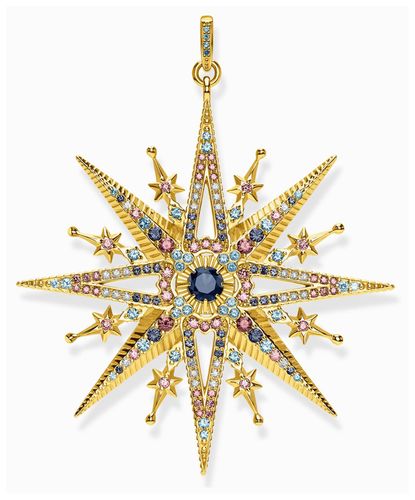 Royalty Star Crystal Set Gold-Plated Pendant - Jewellery - Thomas Sabo - Modalova