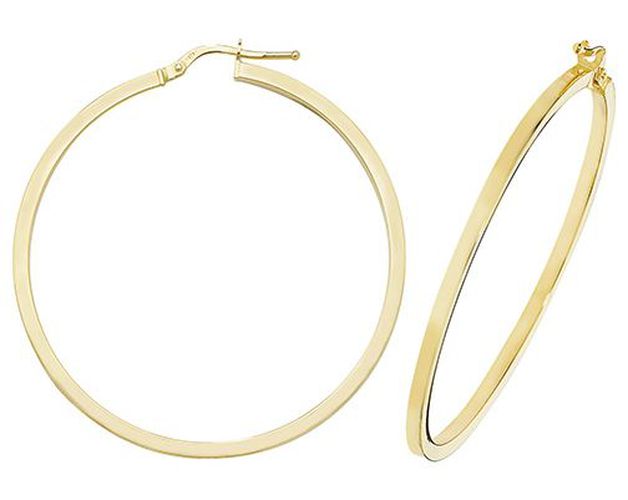 Women's 40mm Hoop Earrings Jewellery - James Moore TH - Modalova