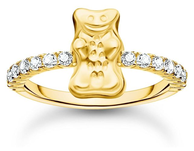Gold-plated Ring With HARIBO Goldbear And Jewellery - Thomas Sabo - Modalova