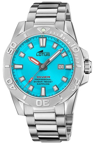 Men's Diver (44.5mm) Dial / Stainless Steel Watch - Lotus - Modalova