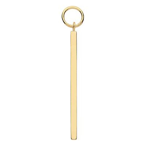 Ct Yellow Gold Long Bar Drop Earring Charm Jewellery - James Moore TH - Modalova