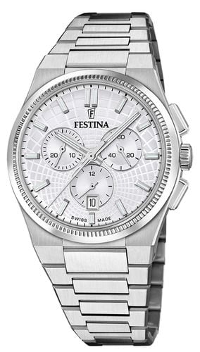 Swiss Made RivÃ© Quartz Chronograph (42.5mm) Watch - Festina - Modalova