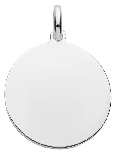 Silver 20mm Flat Round Coin Disc Pendant Only Jewellery - James Moore TH - Modalova