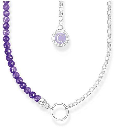 Violet Imitation Amethyst Beads Silver Members Jewellery - Thomas Sabo - Modalova