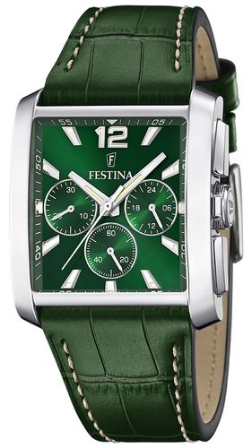 Quartz Chrono (38mm) Dial / Leather Watch - Festina - Modalova