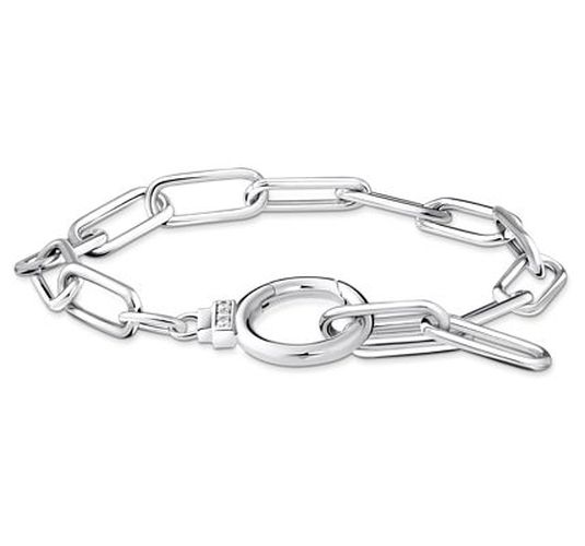 Zirconia And Ring Clasp Silver Link Jewellery - Thomas Sabo - Modalova