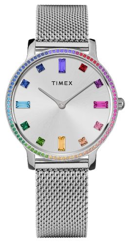 Women's (34mm) Dial Rainbow Crystals / Watch - Timex - Modalova