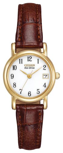 Women's Leather Strap Strap Eco-Drive EW1272- Watch - Citizen - Modalova