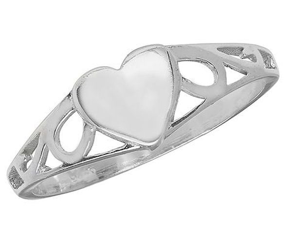 Babies Heart Ring Size D Jewellery - James Moore TH - Modalova