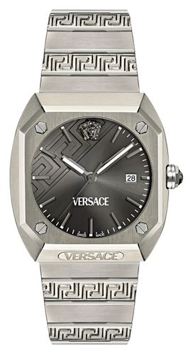 ANTARES (41.5mm) Dial / Titanium Bracelet Watch - Versace - Modalova