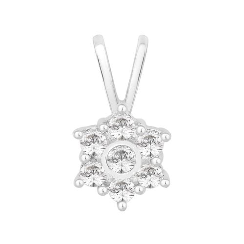 Seven Stone Flower Cluster Pendant (0. Jewellery - Perfection Crystals - Modalova