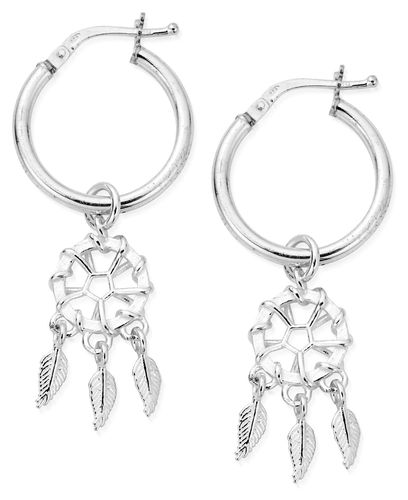 Dream Catcher Hoops Sterling SEH3290 Jewellery - ChloBo - Modalova