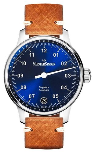 Singularis Dial Vintage Saddle Leather Watch - MeisterSinger - Modalova