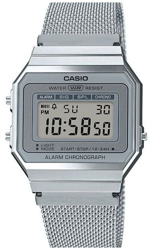 Vintage | Steel Mesh Bracelet | Stop-Watch | LED Watch - Casio - Modalova