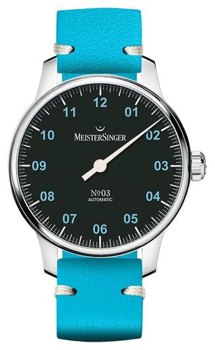 Special No03 (38mm) Dial / Leather Watch - MeisterSinger - Modalova