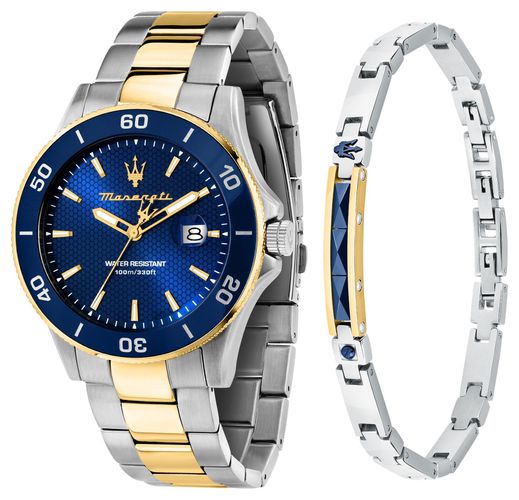 Men's Competizione and Bracelet Gift Set ( Watch - Maserati - Modalova