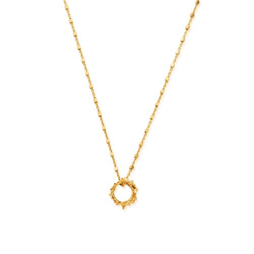 In Bloom WISTERIA Delicate Cube Chain Necklace - Gold Jewellery - ChloBo - Modalova