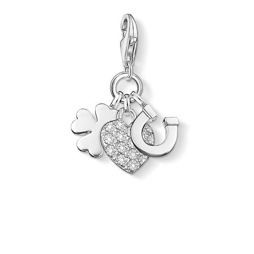 Lucky Charm Charm White 925 Sterling Silver/ Jewellery - Thomas Sabo - Modalova