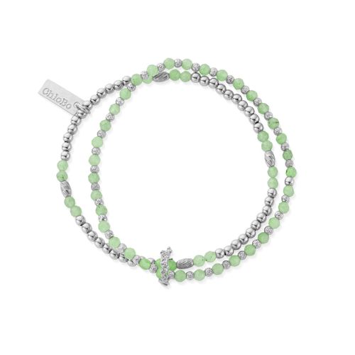 In Bloom WISTERIA Aventurine Set of 2 Bracelets - 925 Jewellery - ChloBo - Modalova