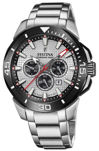 Chrono Bike 2022 Dial / Stainless Steel Watch - Festina - Modalova