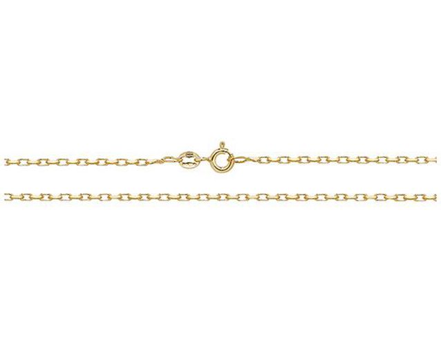 Ct Yellow Gold Dia Cut Belcher 20" Chain Jewellery - James Moore TH - Modalova