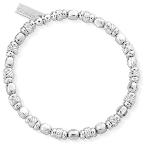 Women's Twisted Cube Filler Bracelet | 925 Sterling Jewellery - ChloBo - Modalova