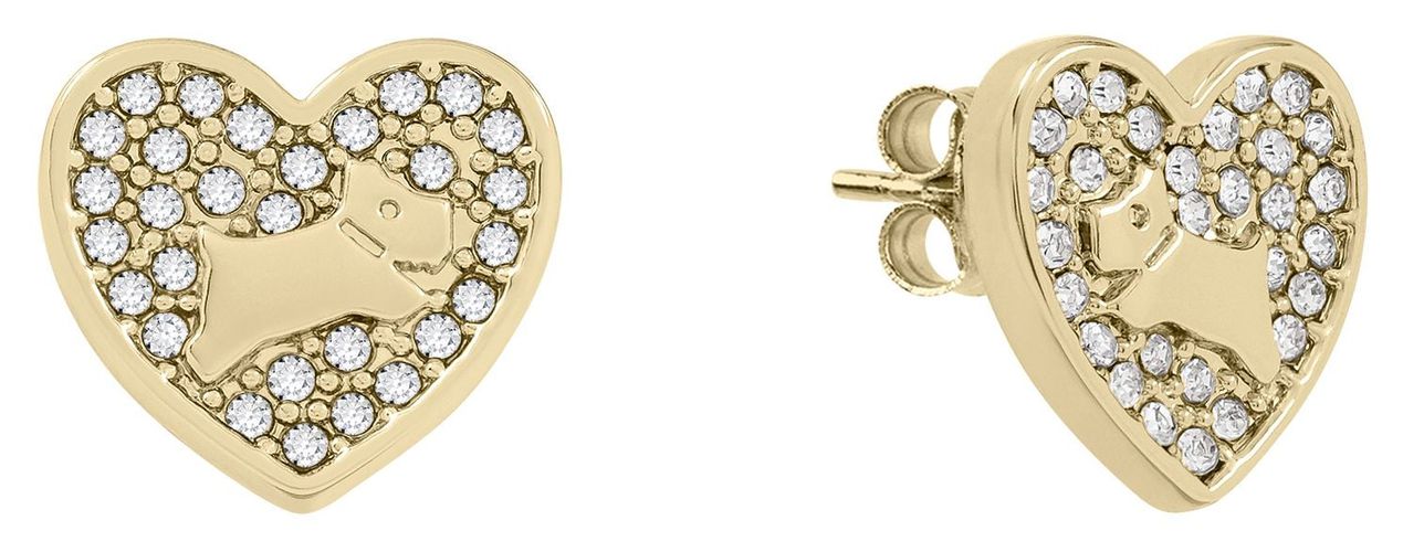 Radley 18ct PavÃ© Stone Heart Earrings Jewellery - Radley Jewellery - Modalova