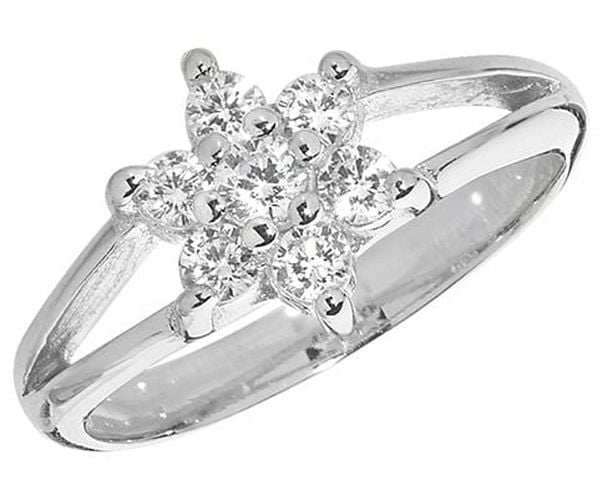 Babies Cz Ring Size C G7461/C Jewellery - James Moore TH - Modalova