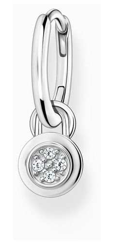 Silver Stone And Eyelet For Charm Single Jewellery - Thomas Sabo - Modalova