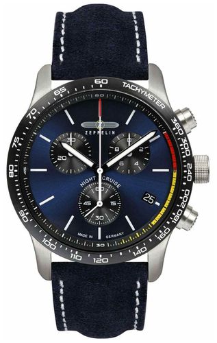 Men's Night Cruise (43mm) Chronograph Dial / Watch - Zeppelin - Modalova