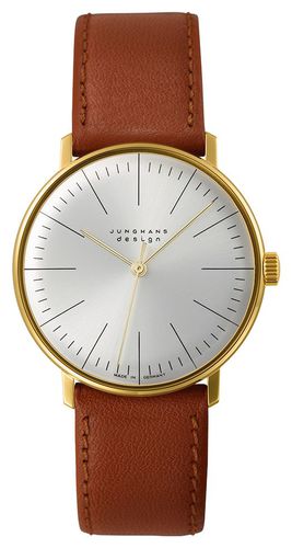 Max Bill Handaufzug Leather Strap 27/5703.02 Watch - Junghans - Modalova