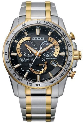 Men's Radio Controlled Eco-Drive Perpetual Calendar Watch - Citizen - Modalova