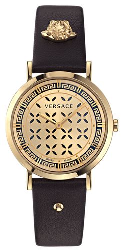 NEW GENERATION (35mm) Dial / Leather Watch - Versace - Modalova