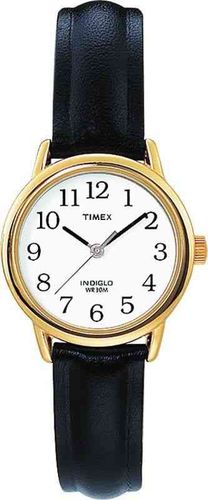 Easy Reader Leather Strap Gold Plated Case Watch - Timex - Modalova