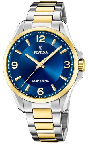 Men's Solar Energy (41.5) Dial / Two-Tone Watch - Festina - Modalova