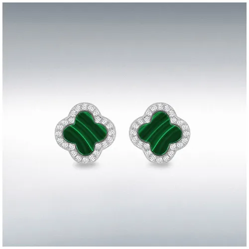 Rhodium Plated 11mm Clover Jewellery - James Moore - Modalova