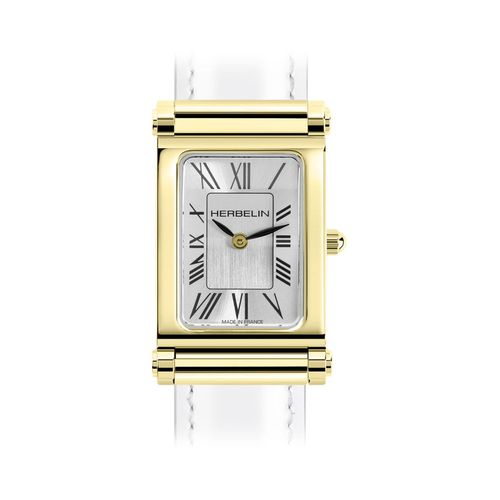 AntarÃ¨s Case - Dial / Gold PVD Steel Watch - Herbelin - Modalova