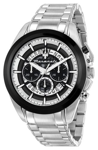 Men's Traguardo (45mm) Chronograph Dial / Stainless Watch - Maserati - Modalova