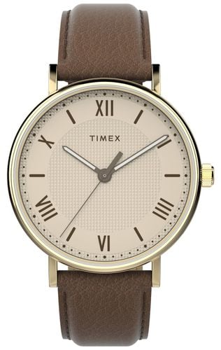 Men's Southview (41mm) Dial / Leather Watch - Timex - Modalova