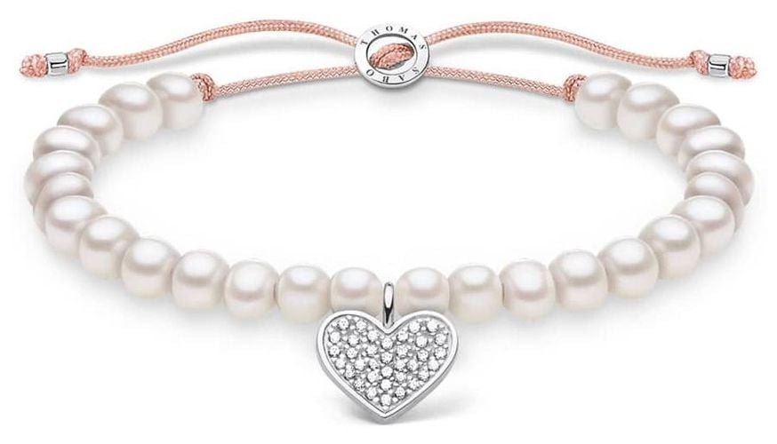 Pearl Adjustable Bracelet | Pave Heart 13 Jewellery - Thomas Sabo - Modalova