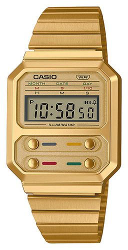 Vintage Stainless Steel Digital A100WEG- Watch - Casio - Modalova