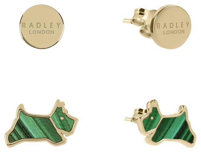 Radley Green Resin Jumping dog Twin Jewellery - Radley Jewellery - Modalova