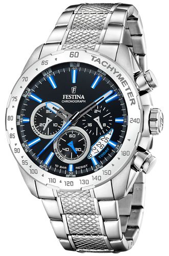 Men's Chronograph (44.5mm) Dial / Stainless Watch - Festina - Modalova