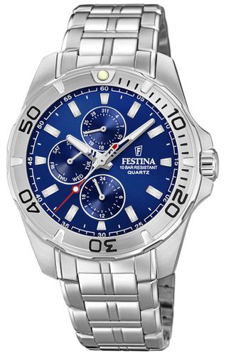 Mens Multi-Function With Steel Bracelet Watch - Festina - Modalova