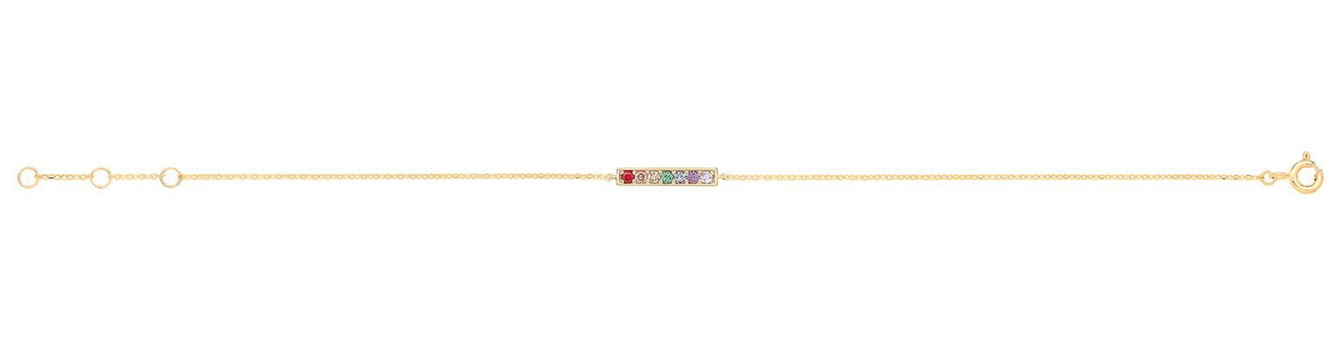 Ct Gold Rainbow Bar Bracelet BR657 Jewellery - James Moore TH - Modalova