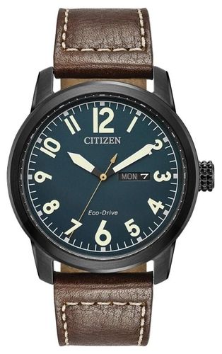 Men's Eco Drive Leather Chandler BM8478-01L Watch - Citizen - Modalova