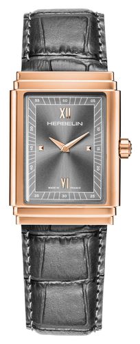 Art Deco (27mm) Dial / Leather Strap Watch - Herbelin - Modalova